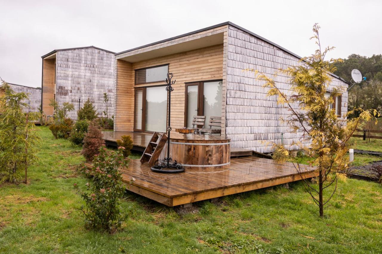 Cabanas Arrayanes De Huillinco En Chiloe Chonchi Ngoại thất bức ảnh